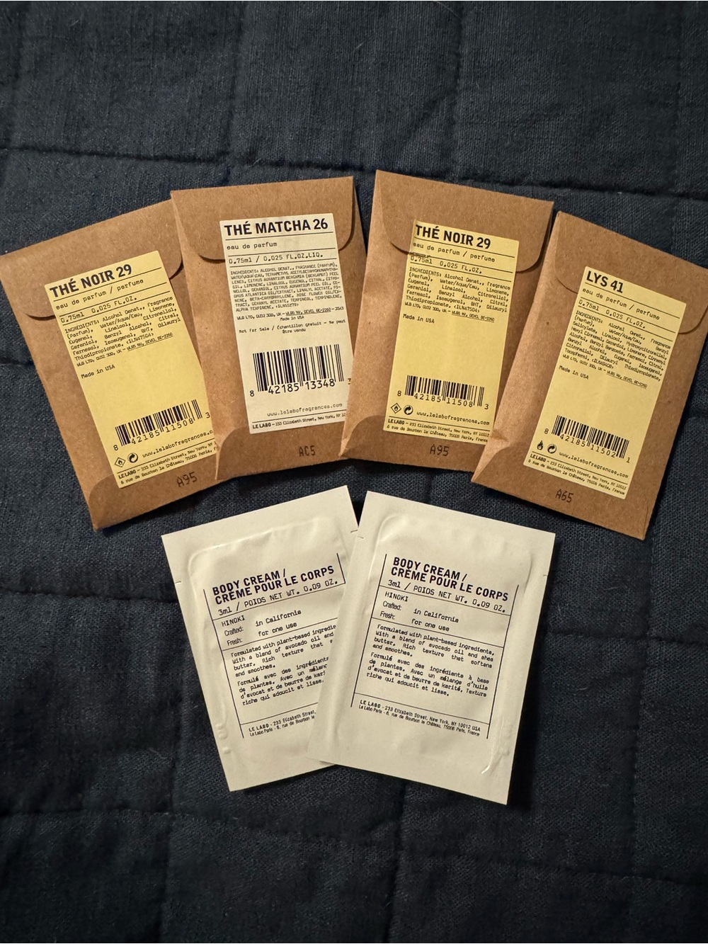 LE LABO SAMPLES
